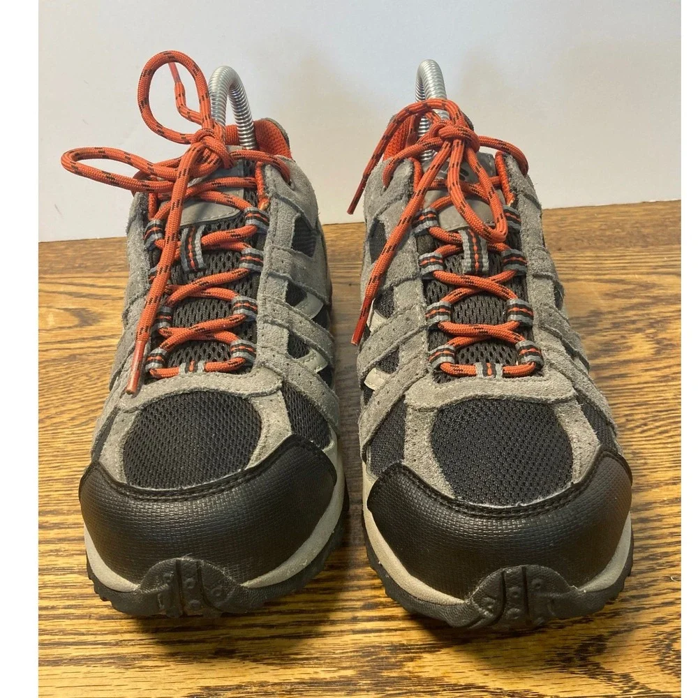 Columbia Redmond Waterproof Techlite Hiking Shoes Gray  Orange Youth 6 EU 38